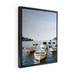Boats of Hvar | Croatia ocean sea fine art photography print | Wanderlust travel poster Framed Canvas Print Gallery Image 2