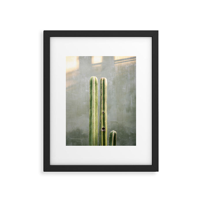 Cacti greens | Oaxaca Mexico travel photography Framed Art Print Gallery Image 1