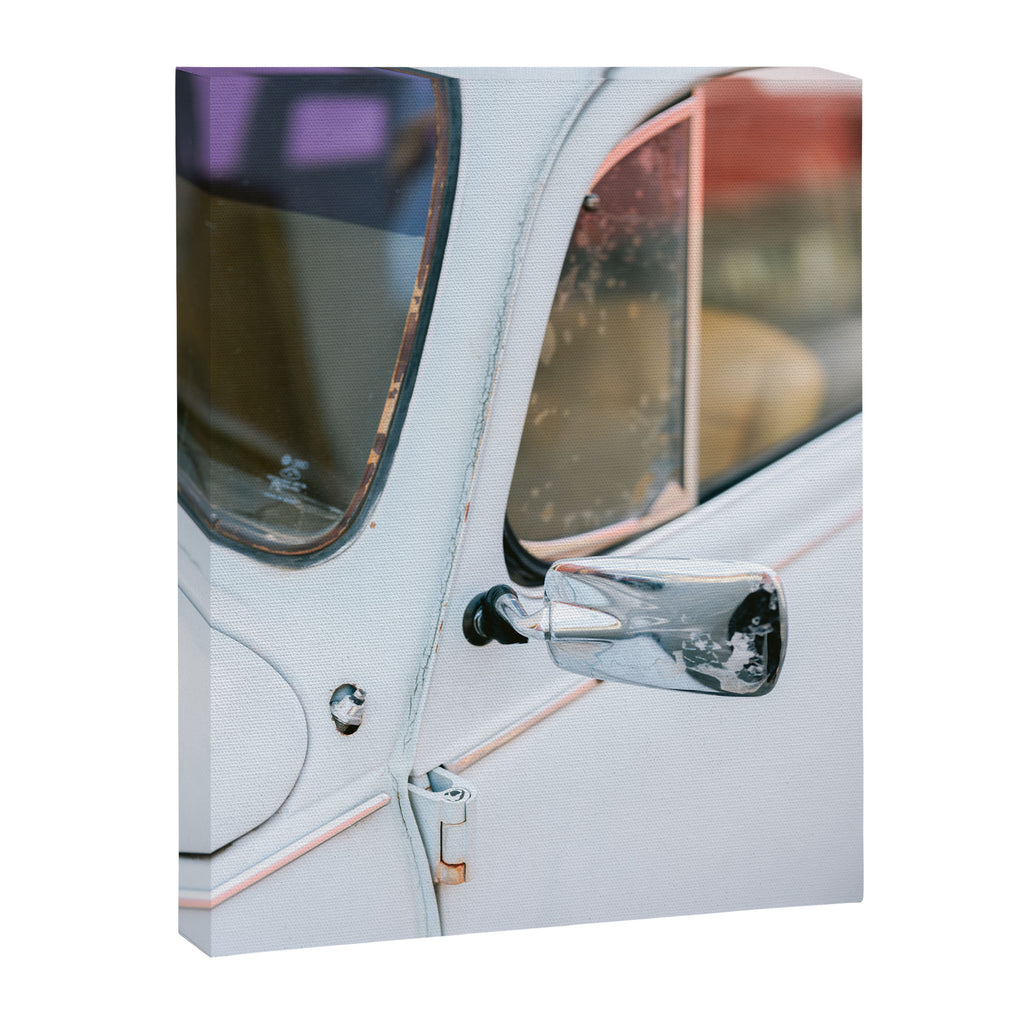 Classic Car Detail | Pastel Oaxaca Mexico Photography Canvas Print Gallery Image 6