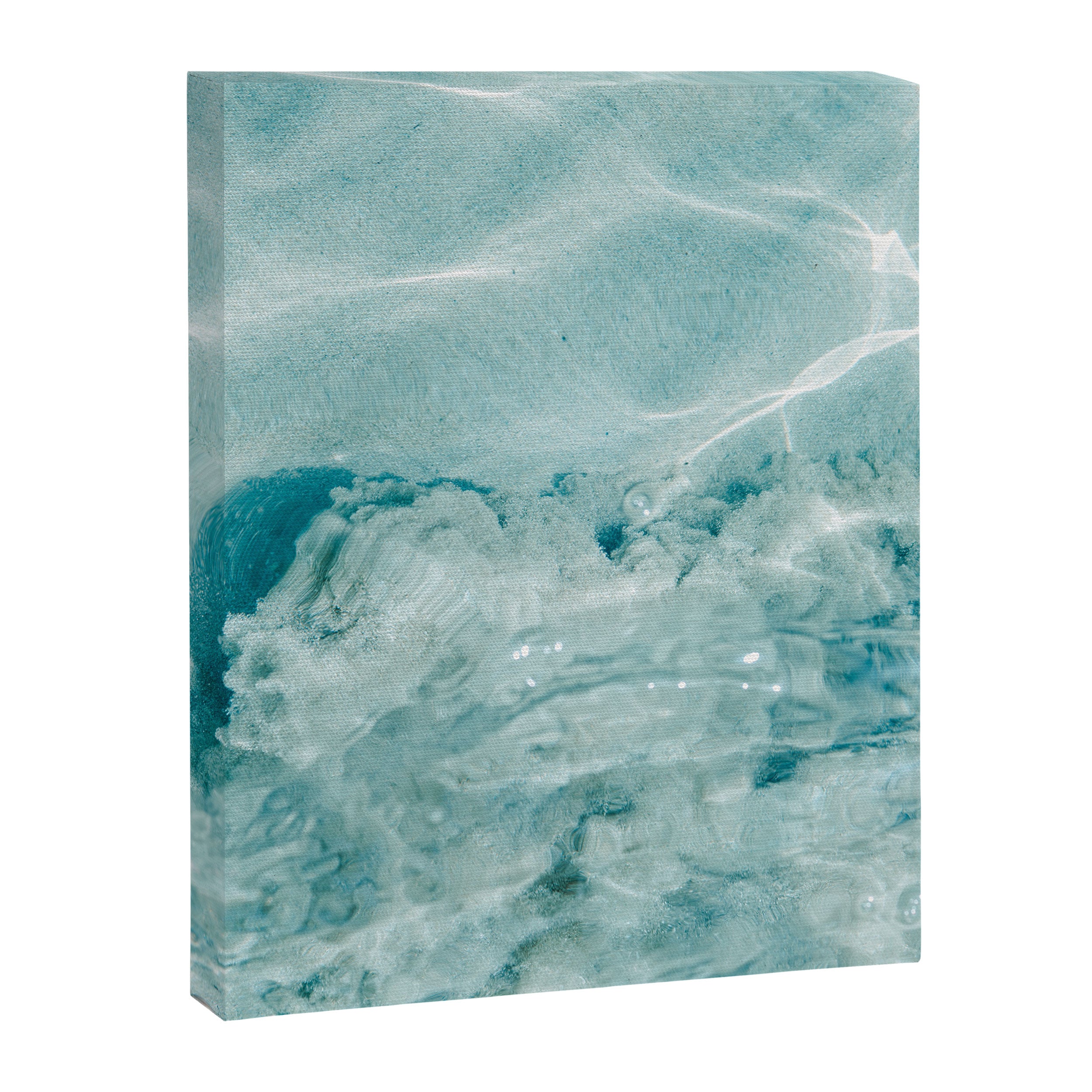 Clear blue water | Colorful ocean photography print | Turquoise sea | Square  Canvas Print Gallery Image 8