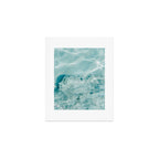 Clear blue water | Colorful ocean photography print | Turquoise sea | Square  Art Print Gallery Image 1