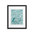 Clear blue water | Colorful ocean photography print | Turquoise sea Framed Art Print Gallery Image 5