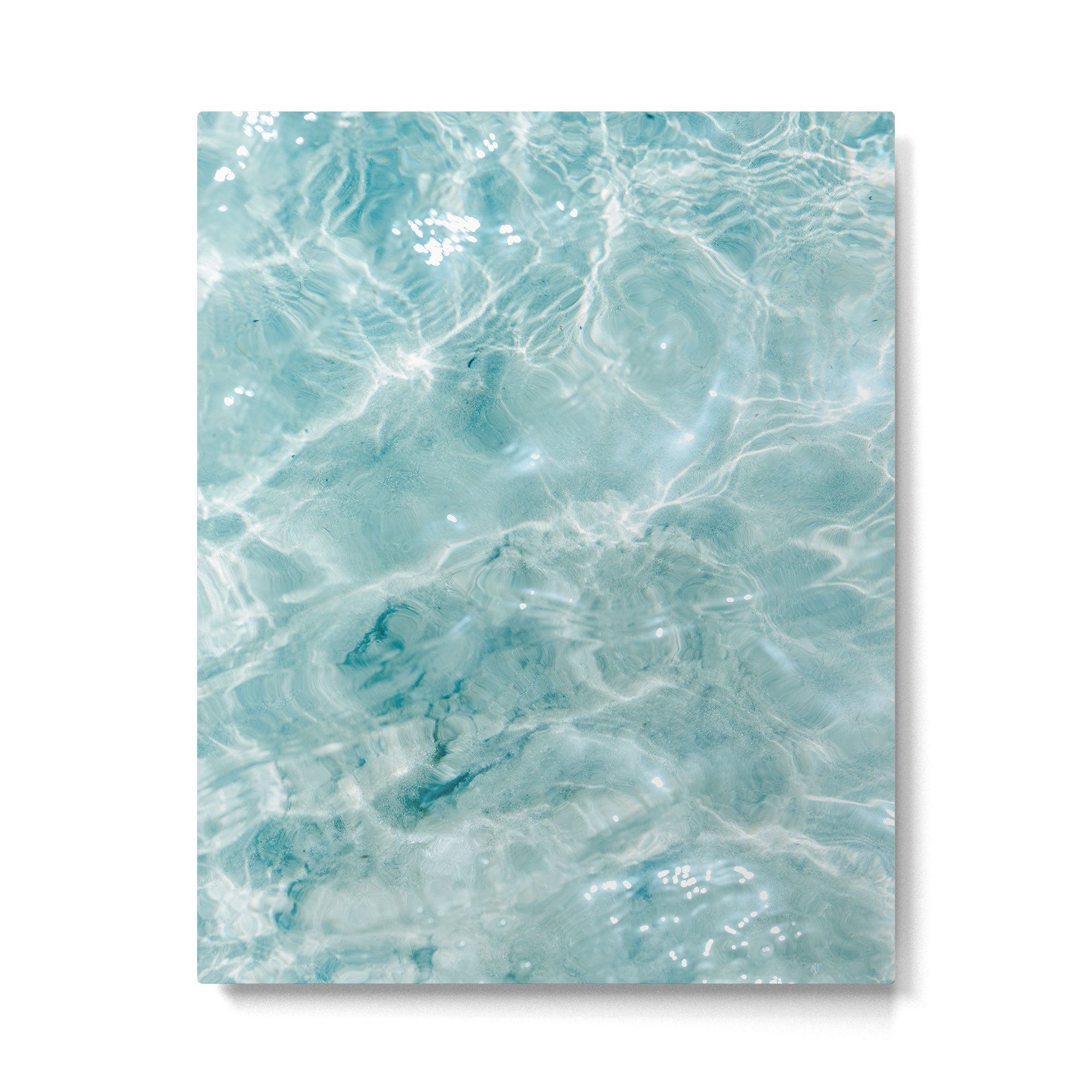 Clear blue water | Colorful ocean photography print | Turquoise sea Metal Print Gallery Image 4