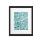 Clear blue water | Colorful ocean photography print | Turquoise sea Framed Art Print Gallery Image 4