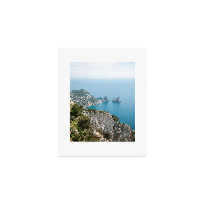 Coast of Capri | Italy coastal travel photography Art Print Gallery Image 1