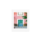 Colorful door in Lisbon Portugal | Fine art travel photography print Art Print Gallery Image 1