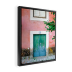 Colorful door in Lisbon Portugal | Fine art travel photography print Framed Canvas Print Gallery Image 2