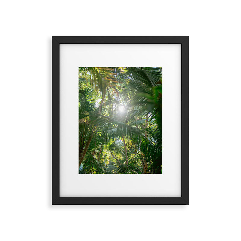 Costa Rica | Palm leaves travel photography Framed Art Print Gallery Image 5