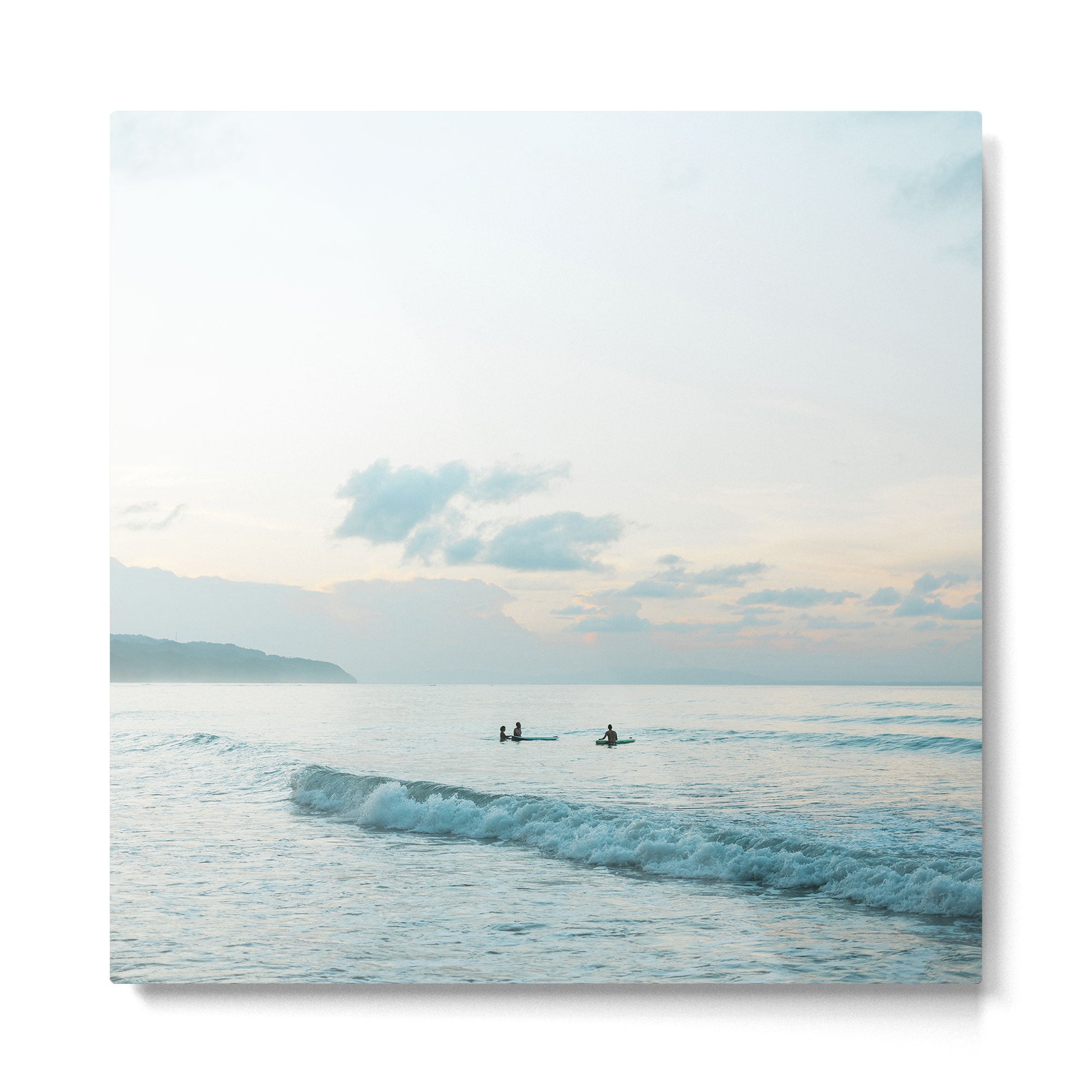 Dominican Republic Surf Vibes - Once your board hits the ocean | Square Metal Print Gallery Image 2