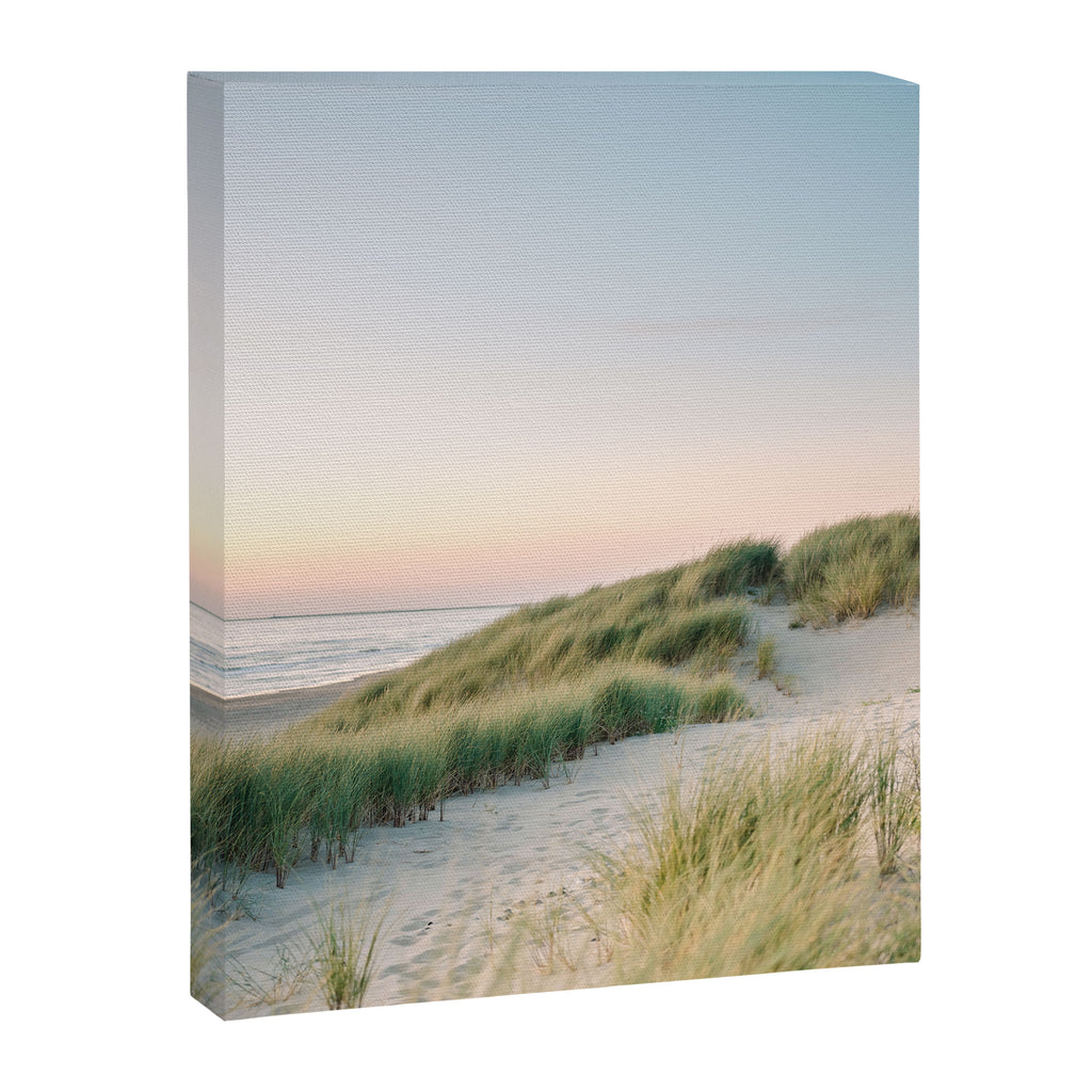 Dunes of Holland | Sunset travel photography | Pastel fine art beach print Canvas Print Gallery Image 6