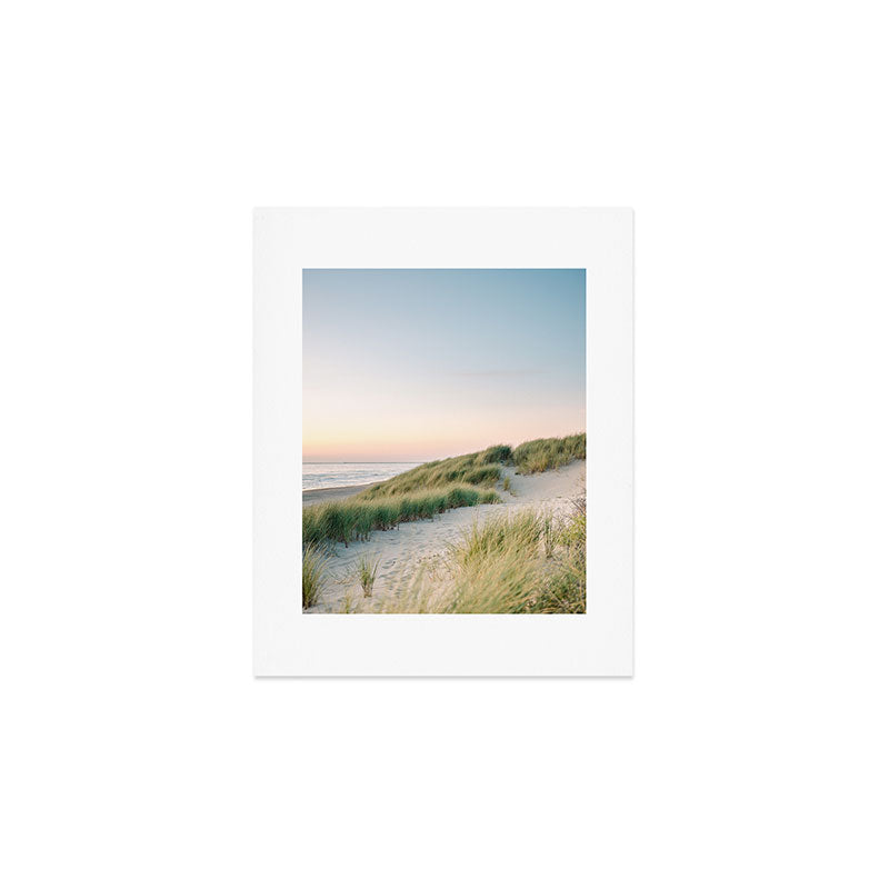 Dunes of Holland | Sunset travel photography | Pastel fine art beach print Art Print Gallery Image 1