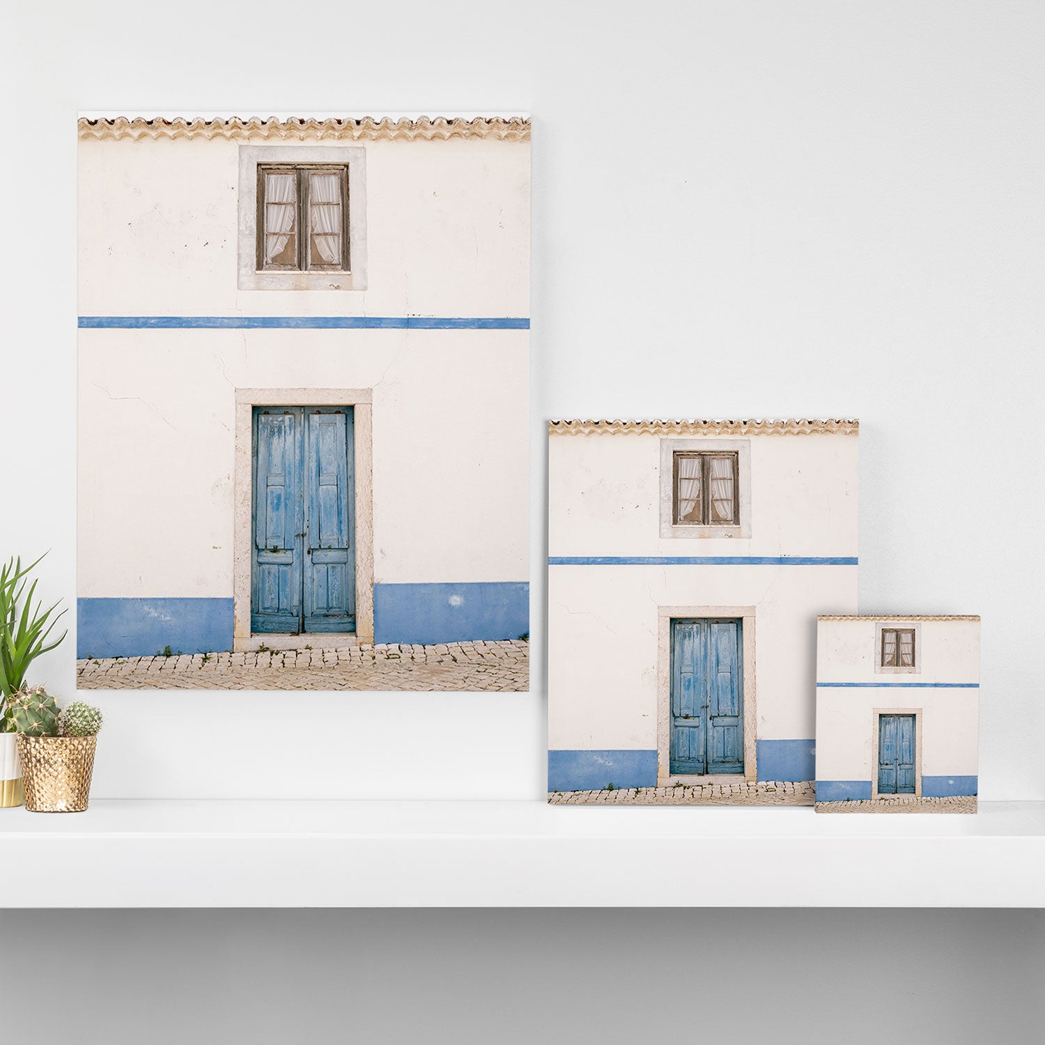 Ericeira Blue Door | Portugal Travel Photography Canvas Print Gallery Image 3