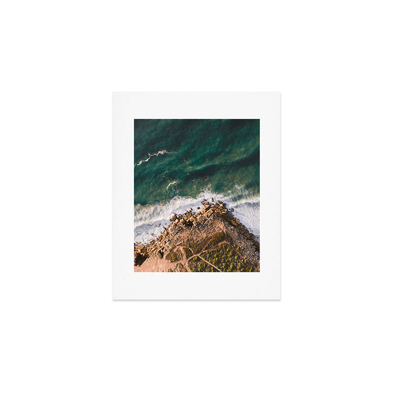 Ericeira from above | Coastal ocean drone photography print | Travel wall art Portugal Art Print Gallery Image 1