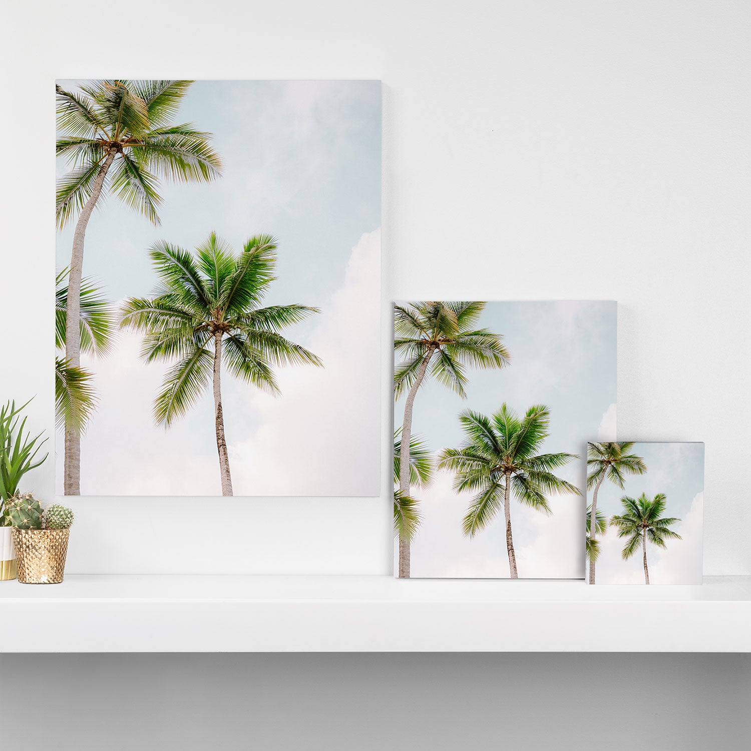 For the love of palm trees | Dominican Republic travel photography print | Summer time Canvas Print Gallery Image 3