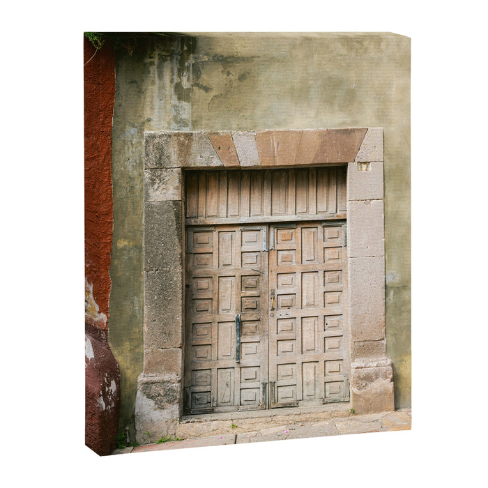 Front door of San Miguel de Allende | Mexico Travel Photography Canvas Print Gallery Image 1