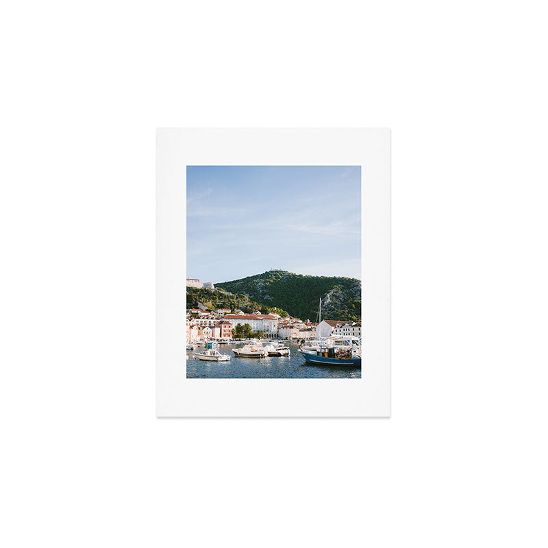 Glorious Hvar at sunrise | Croatia travel photography | Colorful summer vibes Art Print Gallery Image 1