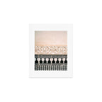 Graphic tile pattern | Moroccan Arabic tiles in earth tones. | Pastel film marrakech photography Art Print Gallery Image 1
