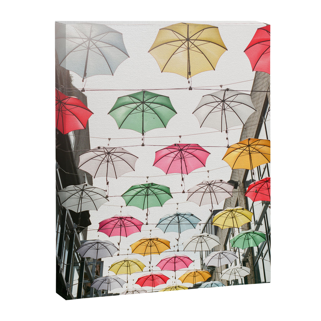 Ireland Dublin | Colorful street photography | Umbrella's Canvas Print Gallery Image 6