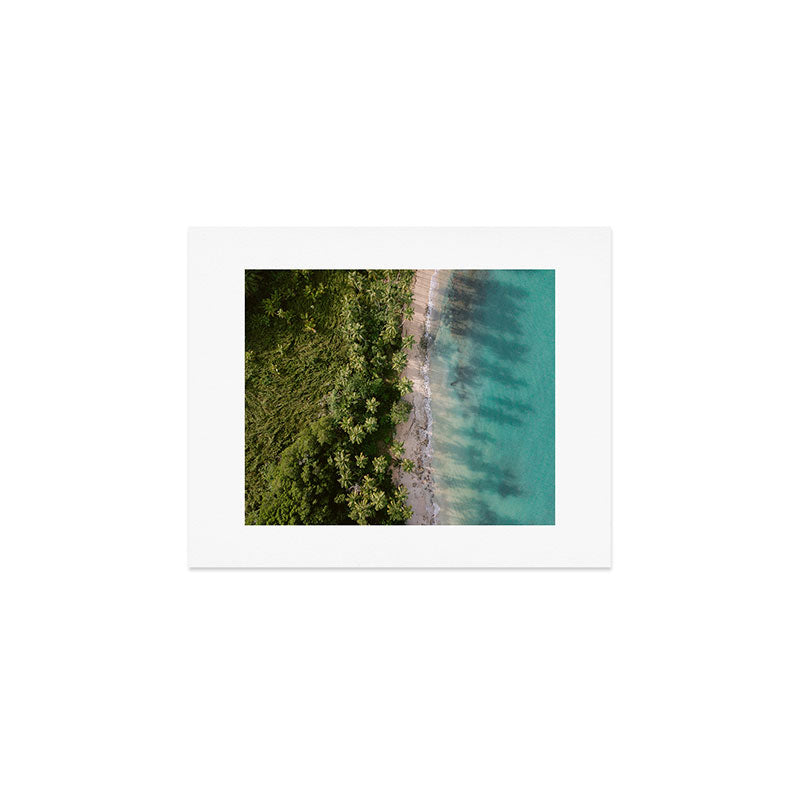 Las Terrenas from above | Beach travel photography Dominican Republic | Drone shot Art Print Gallery Image 1