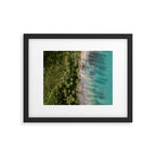 Las Terrenas from above | Beach travel photography Dominican Republic | Drone shot Framed Art Print Gallery Image 5