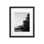 Lifeguard stand / house in Santa Teresa, Costa Rica | Black and white travel photography Framed Art Print Gallery Image 5