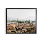Lucca | Travel photography Italy | Wanderlust city architecture photo art | Tuscany Framed Canvas Print Gallery Image 6