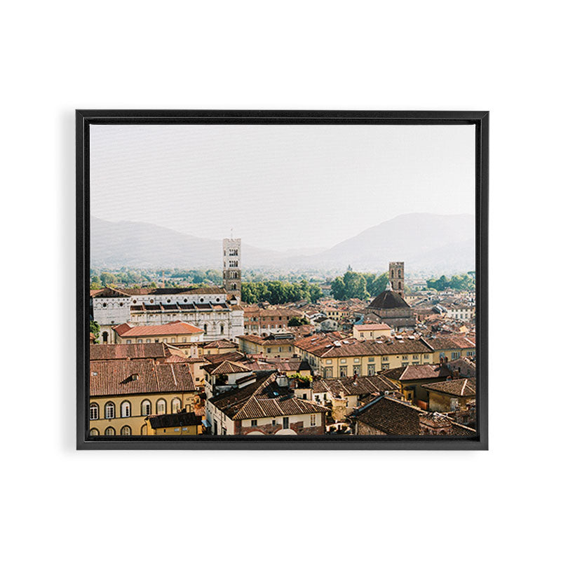 Lucca | Travel photography Italy | Wanderlust city architecture photo art | Tuscany Framed Canvas Print Gallery Image 6