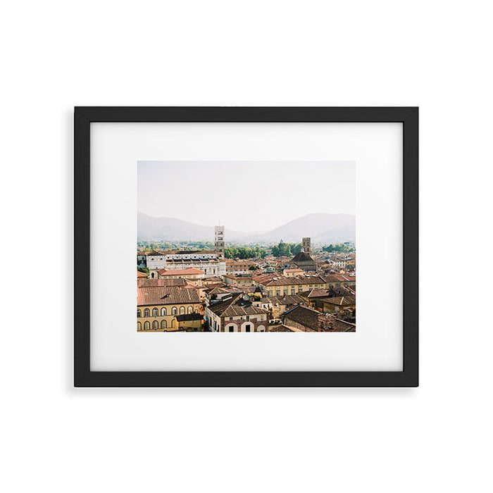 Lucca | Travel photography Italy | Wanderlust city architecture photo art | Tuscany Framed Art Print Gallery Image 1