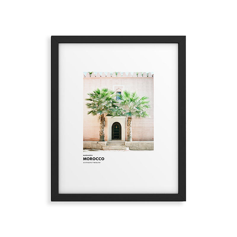 Marrakech Morocco coordinates poster | Pastel travel photography  Framed Art Print Gallery Image 5