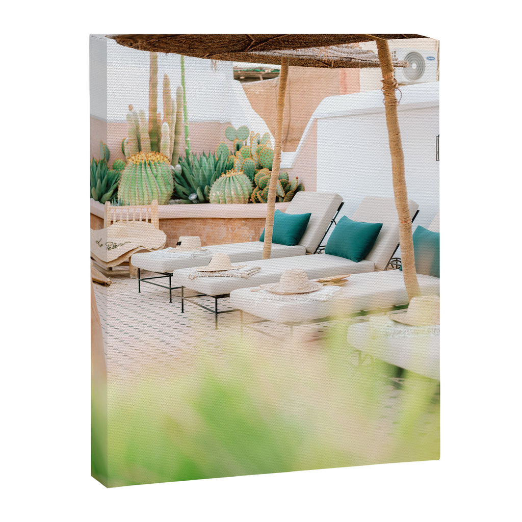 Marrakech Rooftop Retreat | Morocco Travel Photography Canvas Print Gallery Image 6