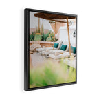 Marrakech Rooftop Retreat | Morocco Travel Photography Framed Canvas Print Gallery Image 2