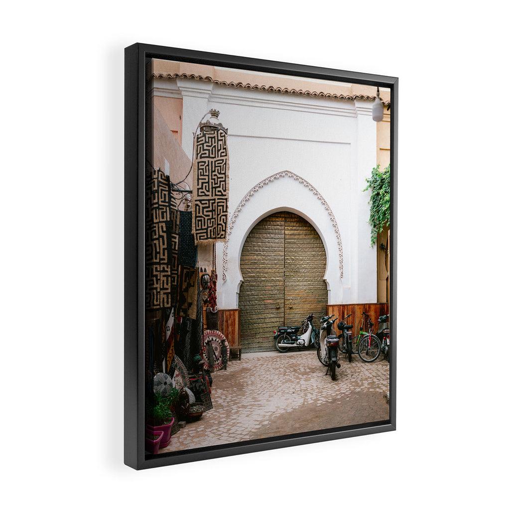 Medina of Marrakech | Morocco Travel Photography Framed Canvas Print Gallery Image 2