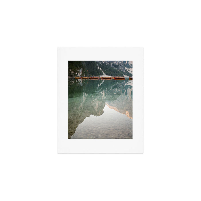 Mirror on the water | Lago di Braies Italy | Dolomites travel photography Art Print Gallery Image 1