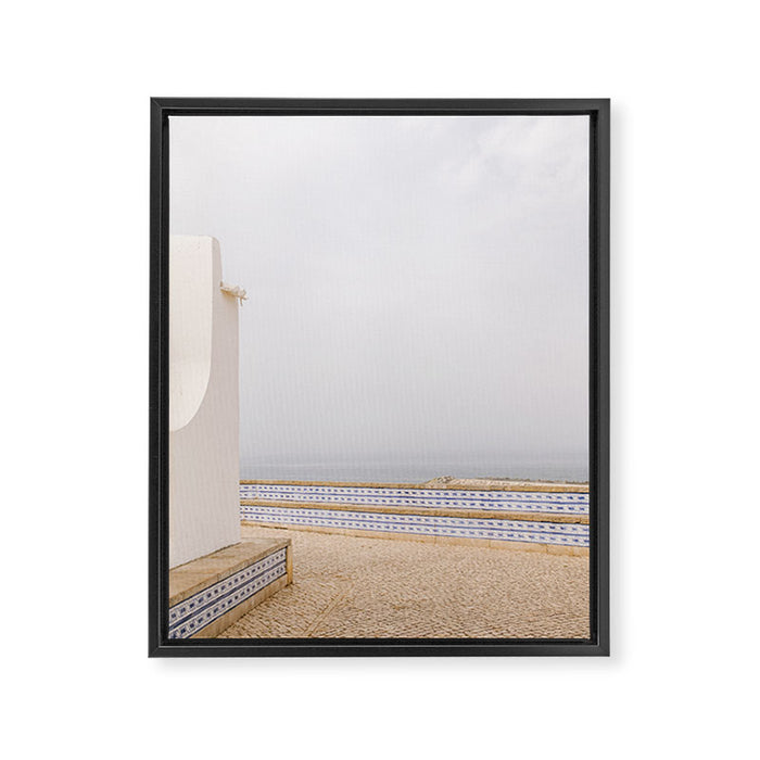 Misty Morning in Ericeira | Portugal Travel Photography Framed Canvas Print Gallery Image 1