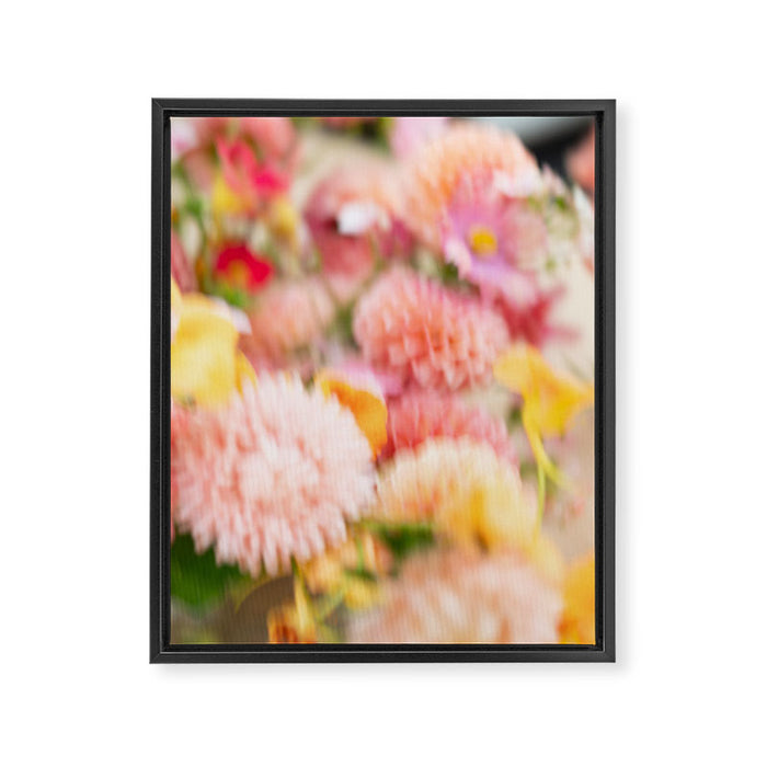 Moving flowers - Abstract Floral Photography Framed Canvas Print Gallery Image 1