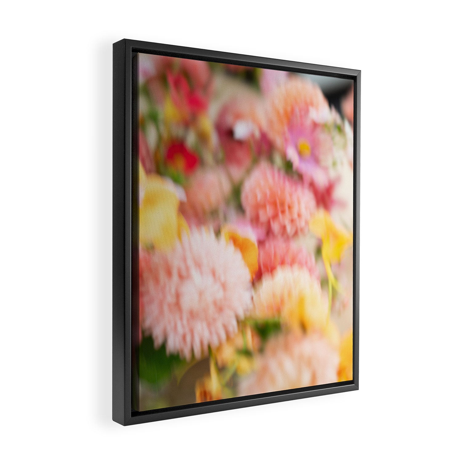 Moving flowers - Abstract Floral Photography Framed Canvas Print Gallery Image 2
