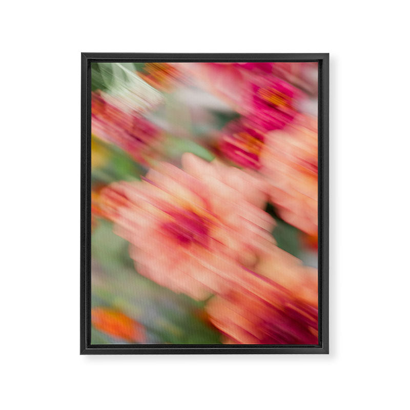 Moving Flowers | Abstract Floral Photography Framed Canvas Print Gallery Image 6
