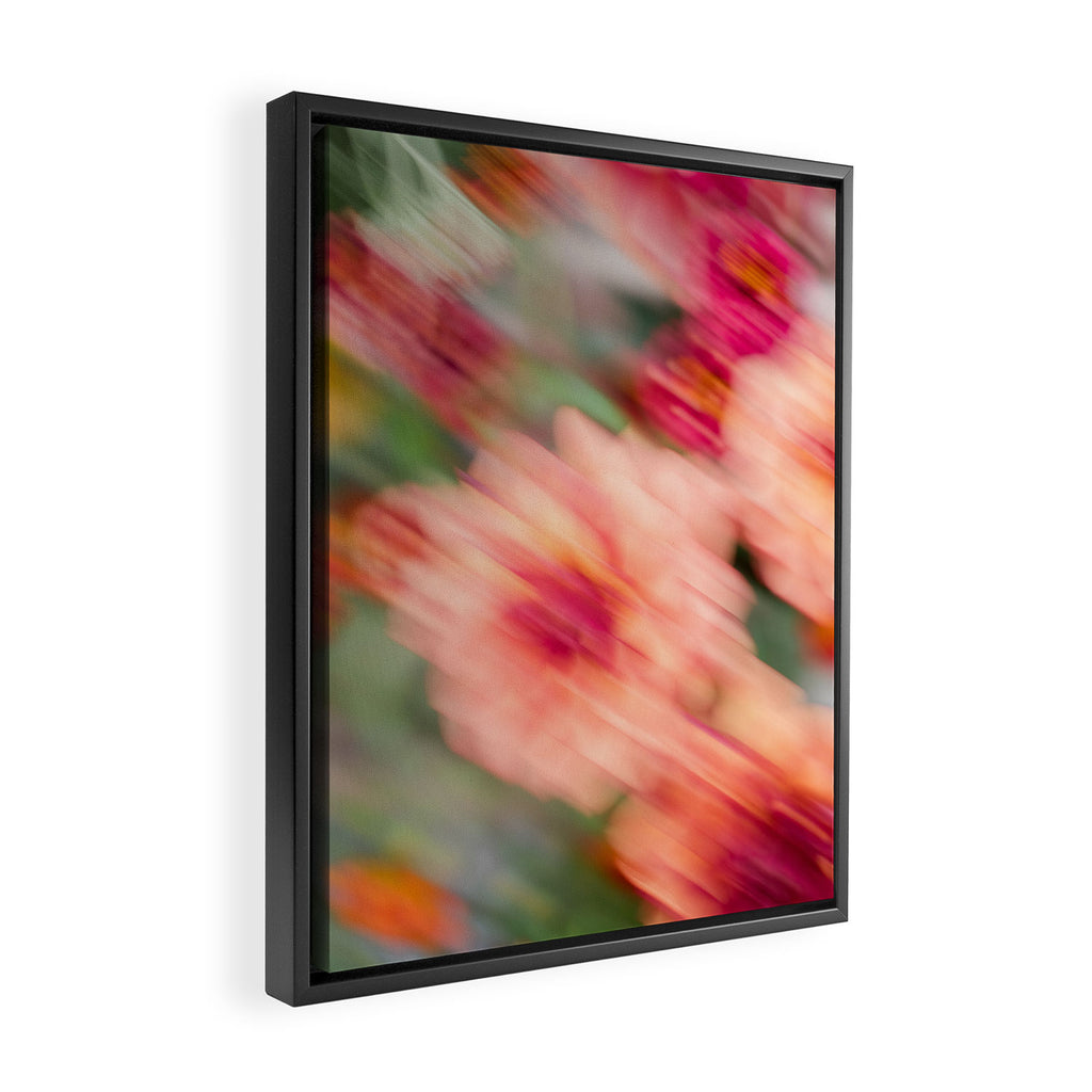 Moving Flowers | Abstract Floral Photography Framed Canvas Print Gallery Image 2