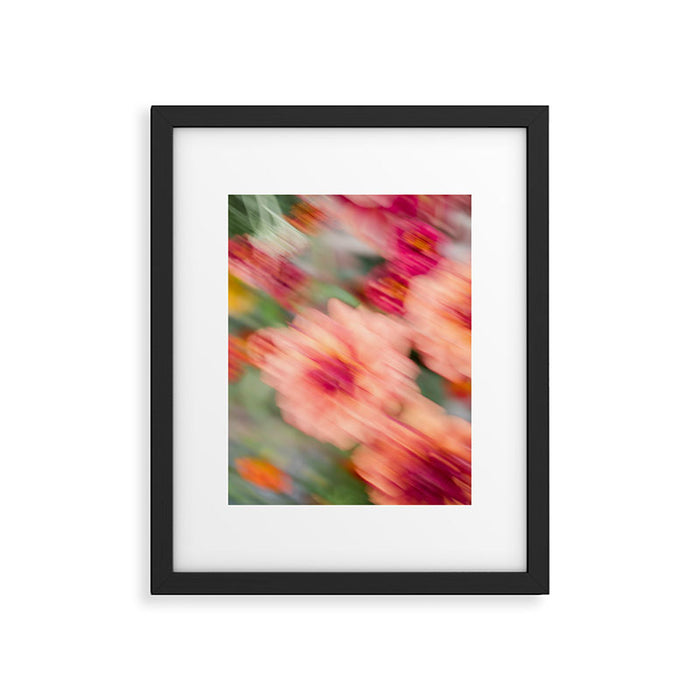 Moving Flowers | Abstract Floral Photography Framed Art Print Gallery Image 1