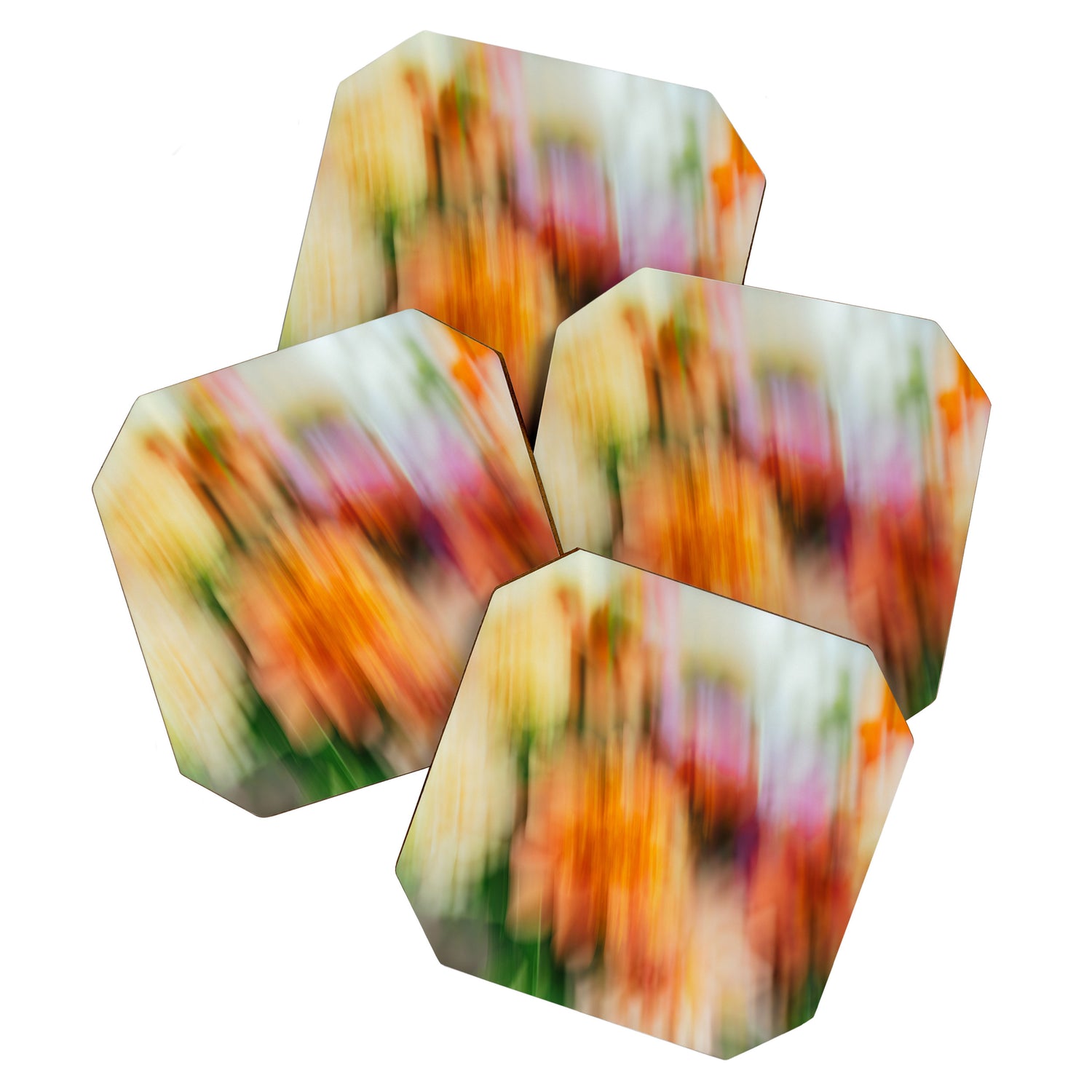 Moving Flowers | Abstract Floral Photography Coaster Gallery Image 1