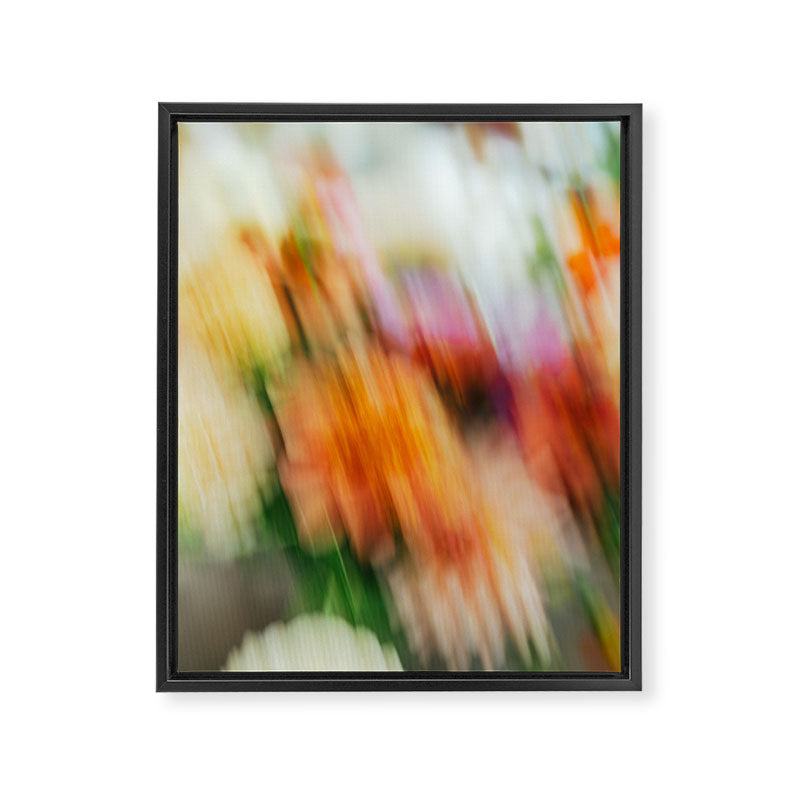 Moving Flowers | Abstract Floral Photography Framed Canvas Print Gallery Image 6
