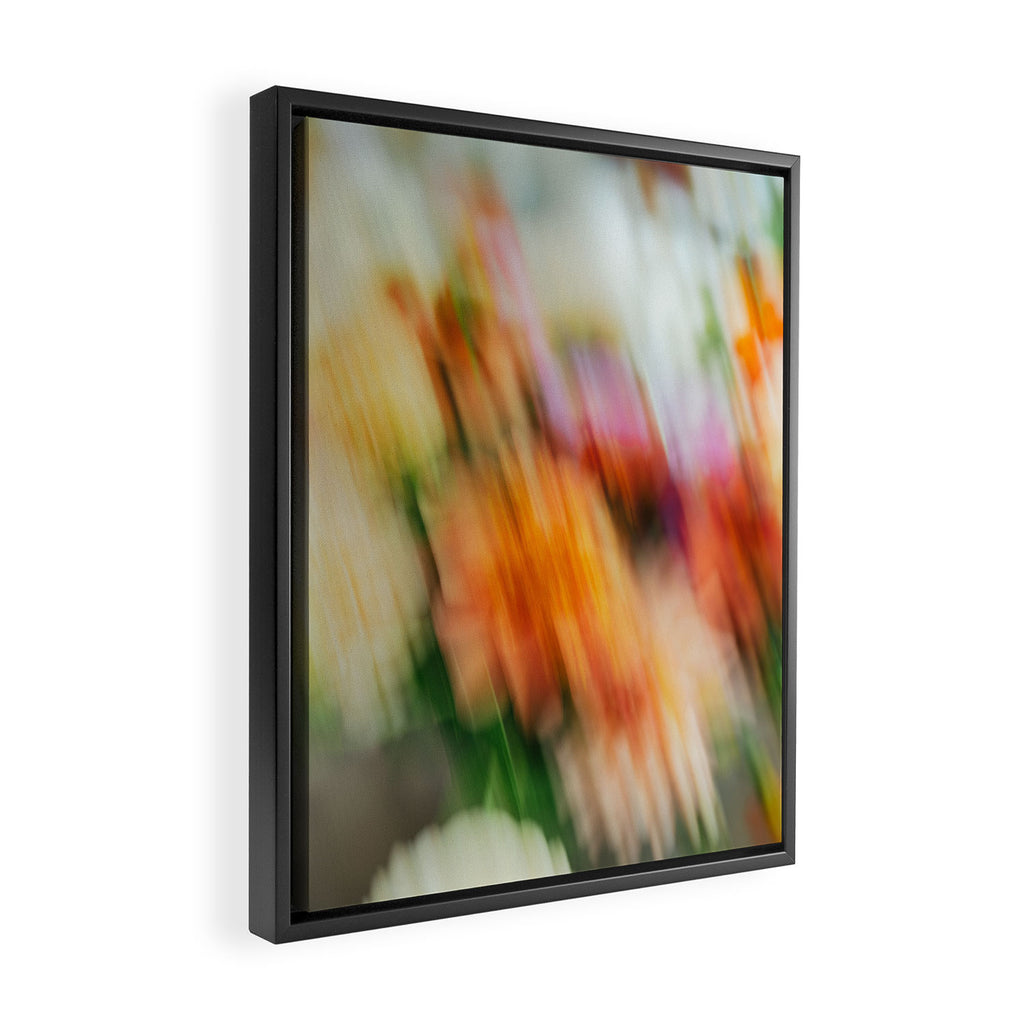 Moving Flowers | Abstract Floral Photography Framed Canvas Print Gallery Image 2