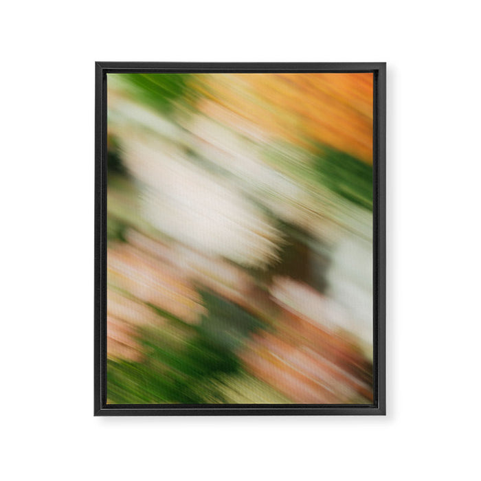 Moving Flowers | Abstract Floral Photography Framed Canvas Print Gallery Image 1