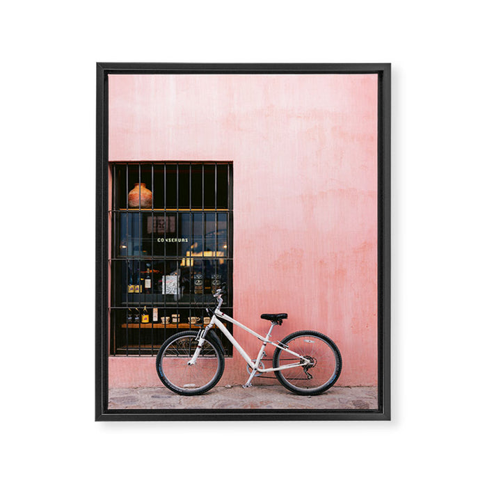 Oaxaca Mexico Bike | Travel Photography Framed Canvas Print Gallery Image 1