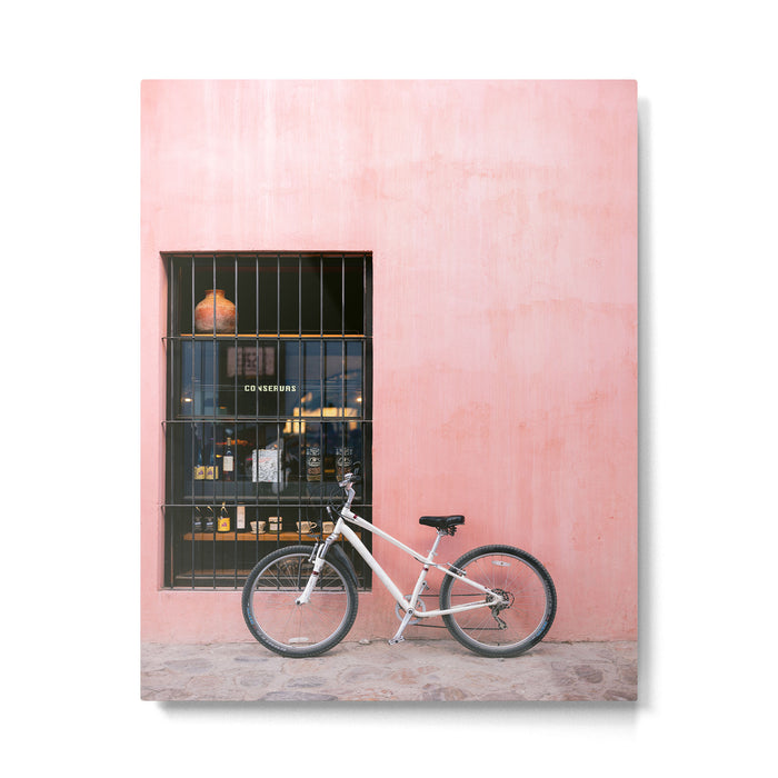 Oaxaca Mexico Bike | Travel Photography Metal Print Gallery Image 1