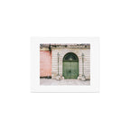 Old wooden green doors in Italy | Wanderlust travel photography art Art Print Gallery Image 1