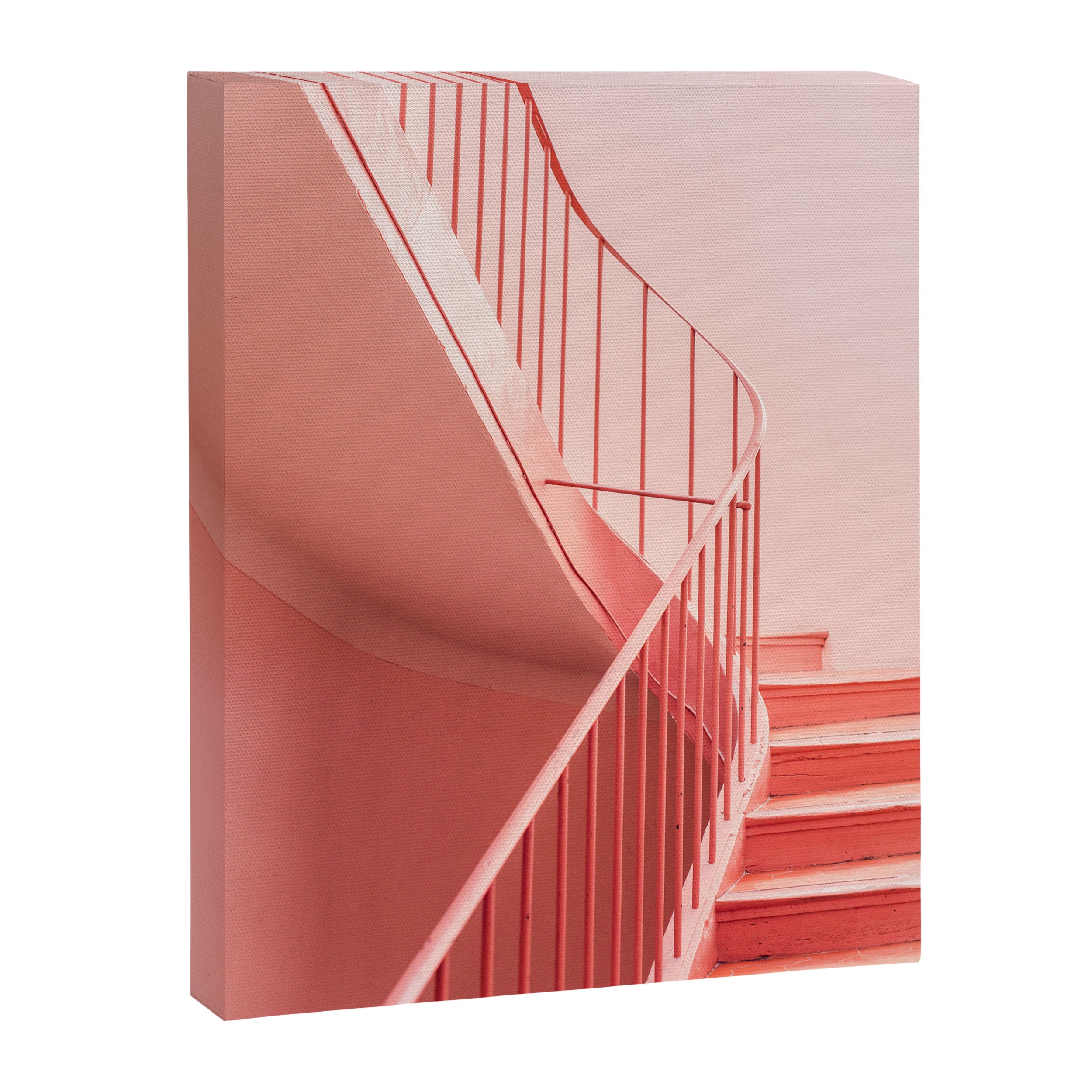 Pink Steps in Cannes | Architectural Minimalism Canvas Print Gallery Image 6