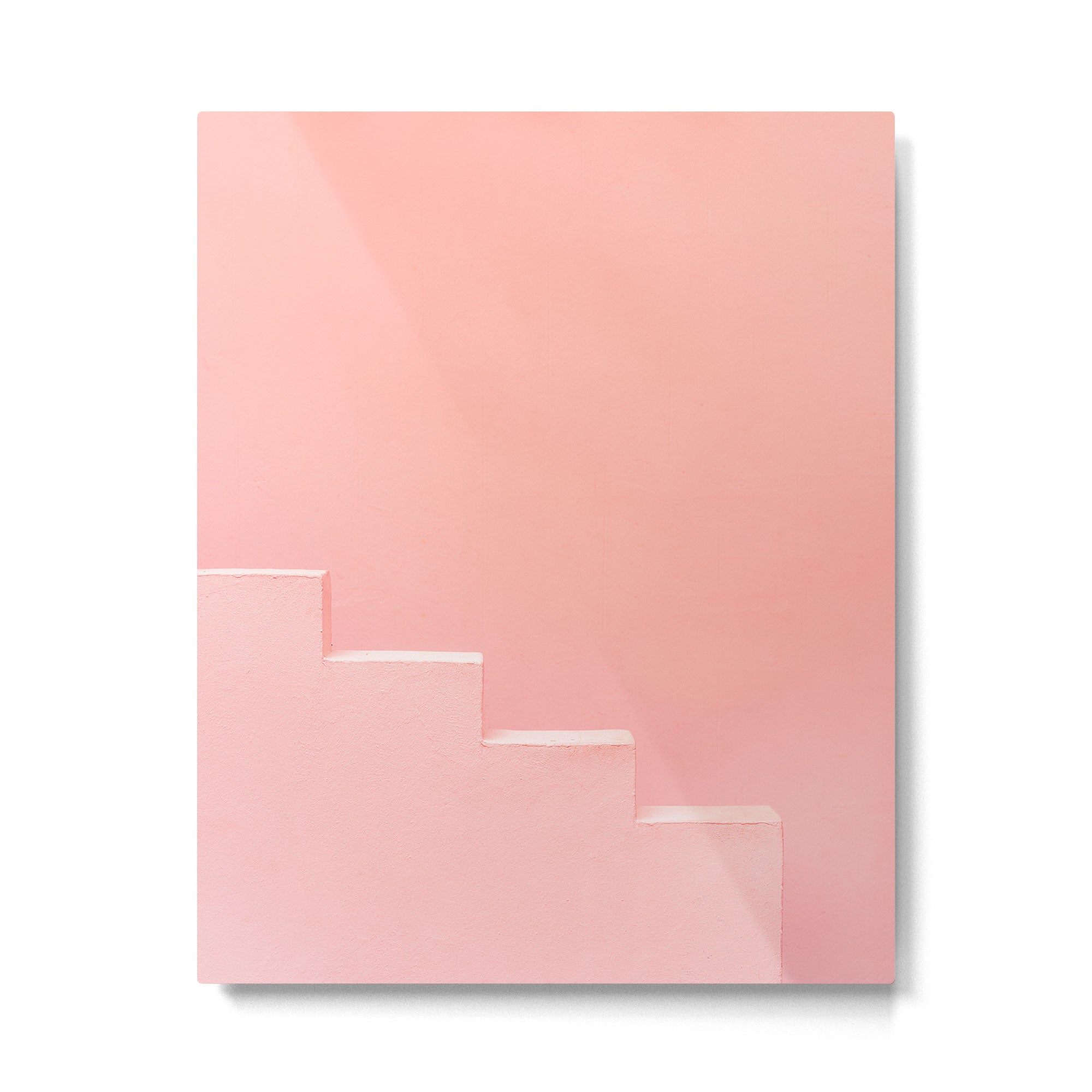 Pink steps of Muralla Roja Spain | Andalusia travel photography art pastel colored poster Metal Print Gallery Image 4