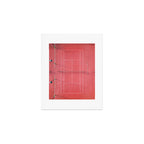 Pink tennis court at sunrise | Colorful drone aerial photography art | sports field print Art Print Gallery Image 1