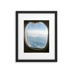 Plane window view | French alps Travel Photography Framed Art Print Gallery Image 5